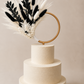 Black & White Monochrome - Cake Topper
