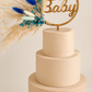 Oh Baby Pampas grass cake topper wreath hoop