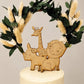Safari Themed Cake Topper,  Eucalyptus & Pampas Grass, 5'5 inches