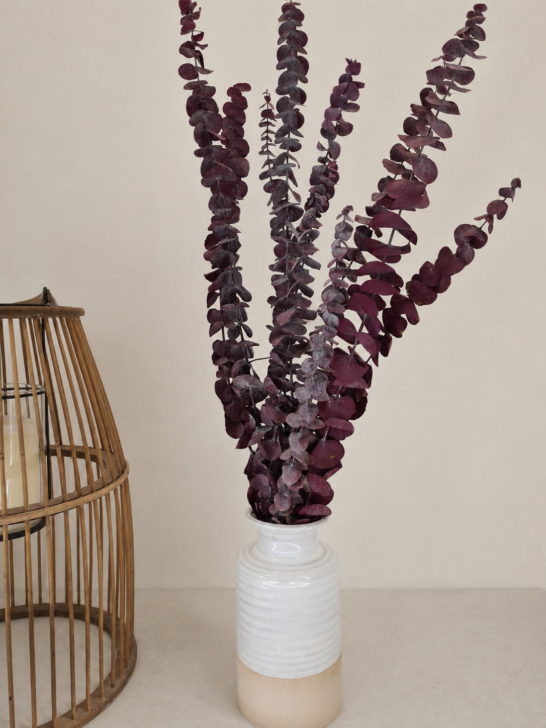 Red 'Baby Blue' Preserved Eucalyptus Bunch