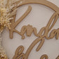 Personalised Dried Flower & Pampas Hoop | Handmade Floral Arrangement