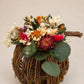Rattan Pumpkin with dried flowers | Autumn, Halloween Decor