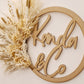 Personalised Dried Flower & Pampas Hoop | Handmade Floral Arrangement