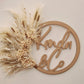 Personalised Dried Flower & Pampas Hoop | Handmade Floral Arrangement
