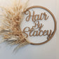 Personalised Dried Flower & Pampas Hoop | Handmade Floral Arrangement