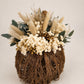 Rattan Pumpkin with dried flowers | Autumn, Halloween Decor