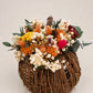 Rattan Pumpkin with dried flowers | Autumn, Halloween Decor