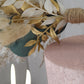 Eucalyptus & Gold Pampas cake topper wreath
