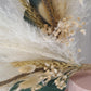 Eucalyptus & Gold Pampas cake topper wreath